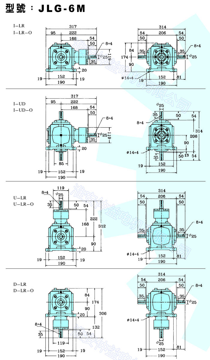 臺灣減速機(jī)-十字轉(zhuǎn)向器 JLG-6M